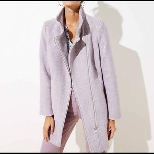Loft Lavender Herringbone Jacket